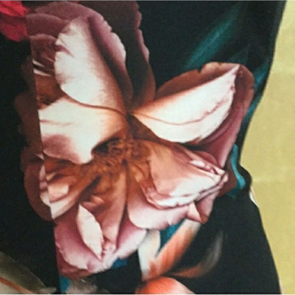 Black Halo Floral-Print Short -Sleeve Sheat Dress - Picture 5 of 6
